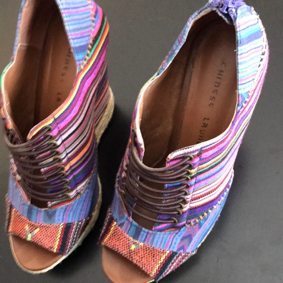 Chinese Laundry Shoes - SALE!Chinese Laundry Wedge Fabric Sandals Size 7.5
